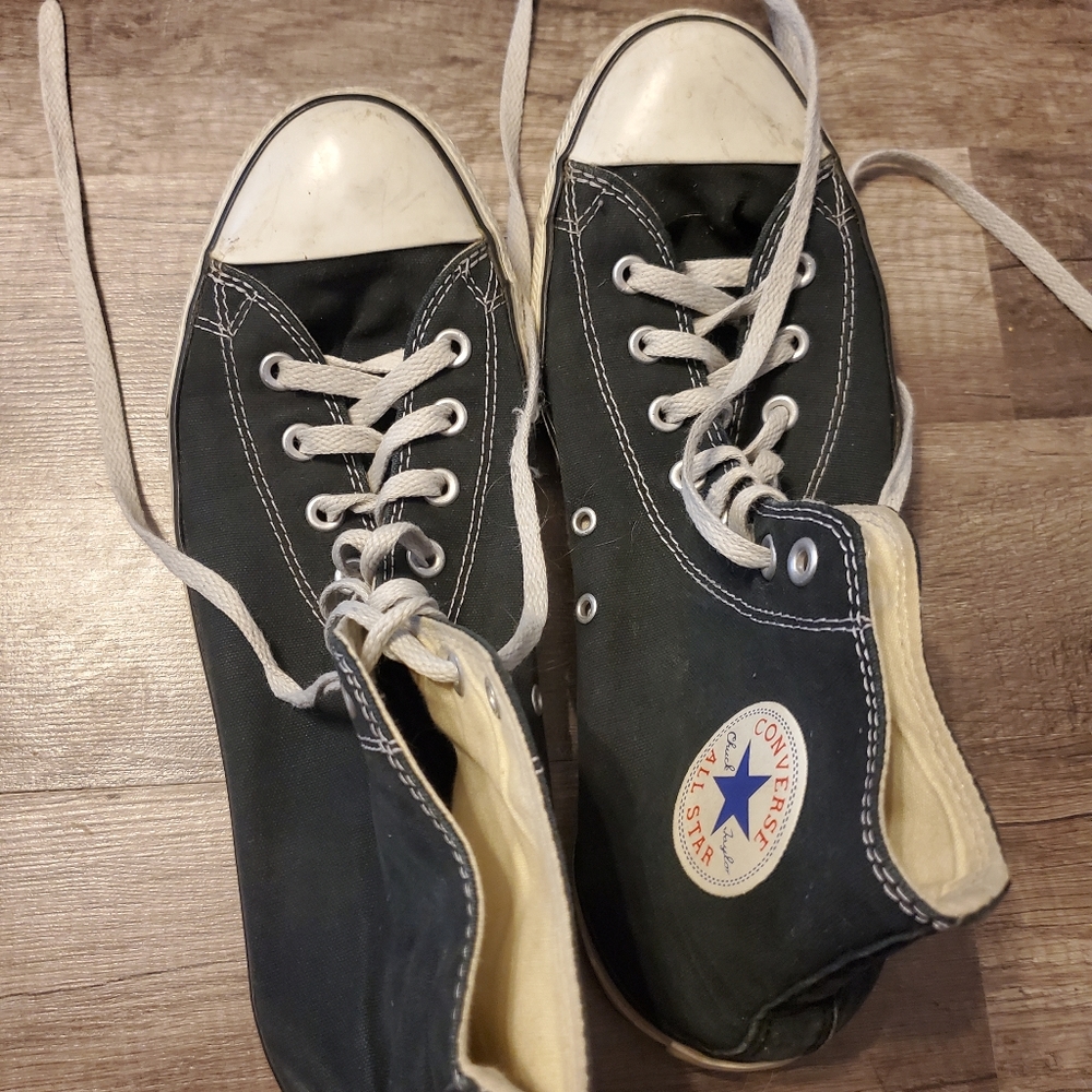 Black Converse Hi Top Shoes Size 11